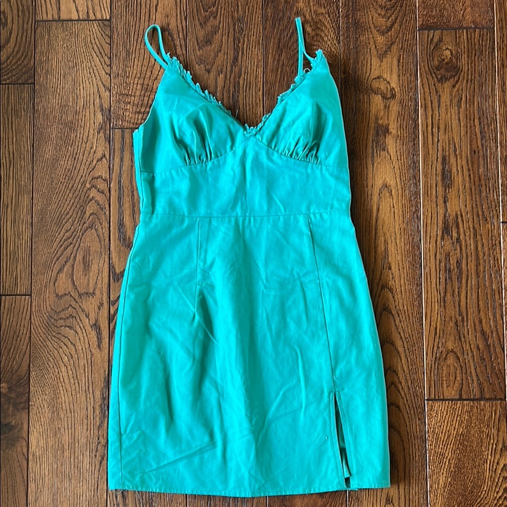 Women's Teal Slip Dress